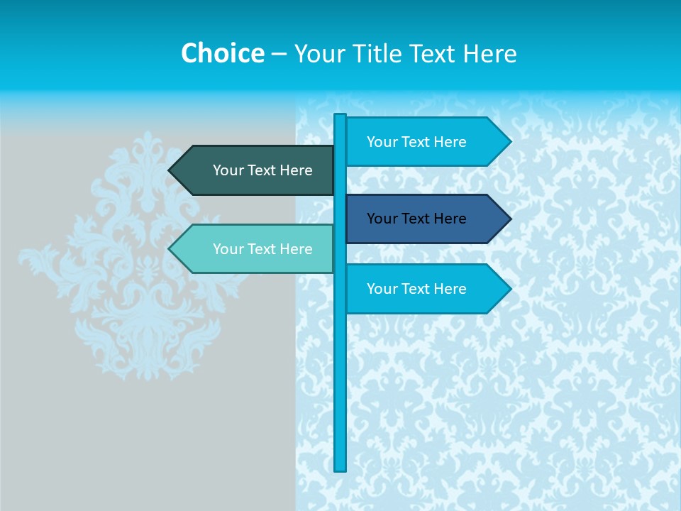 Textile Line Illustration PowerPoint Template