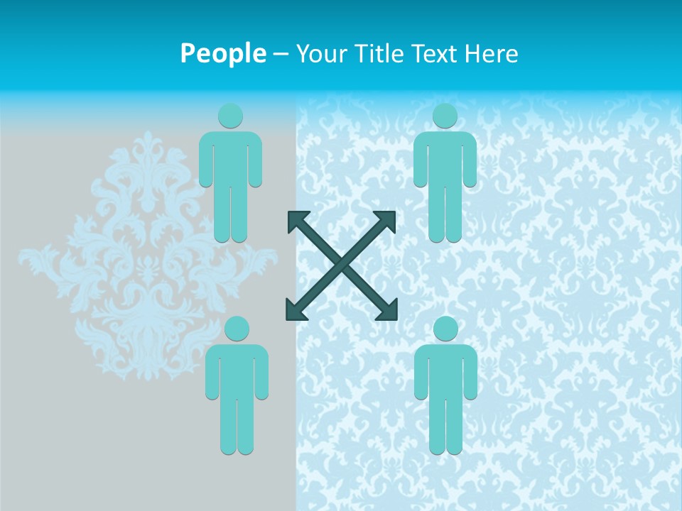 Textile Line Illustration PowerPoint Template