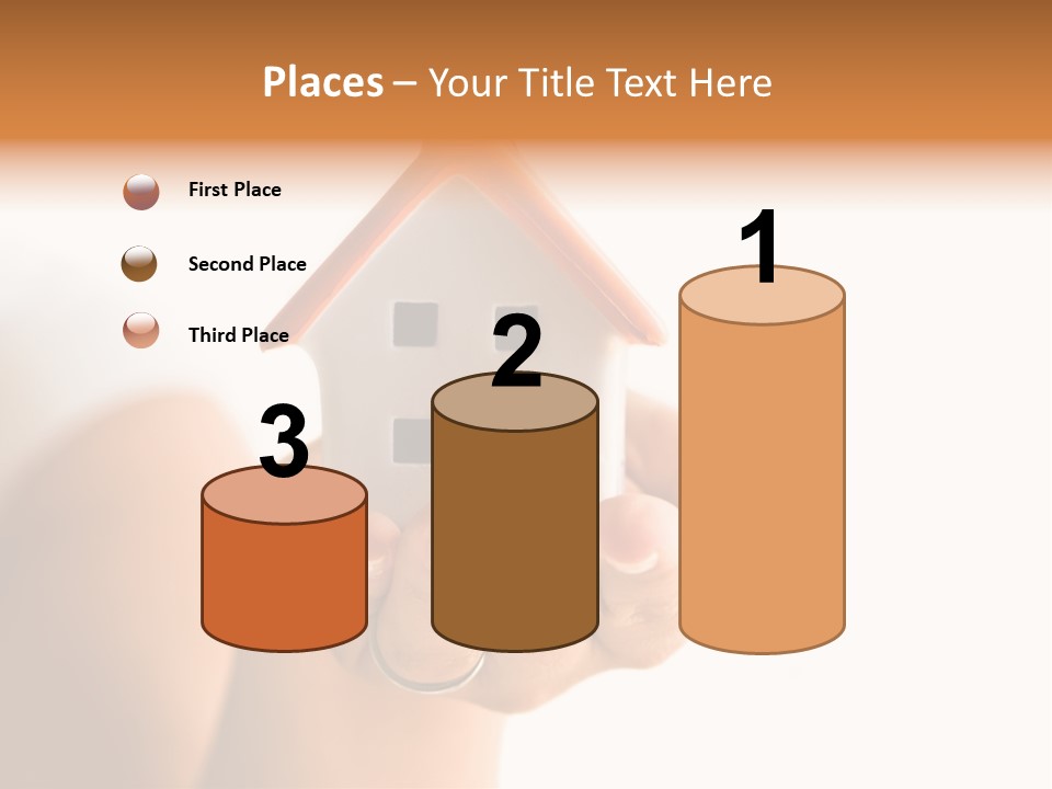 A Person Holding A Small House In Their Hands PowerPoint Template