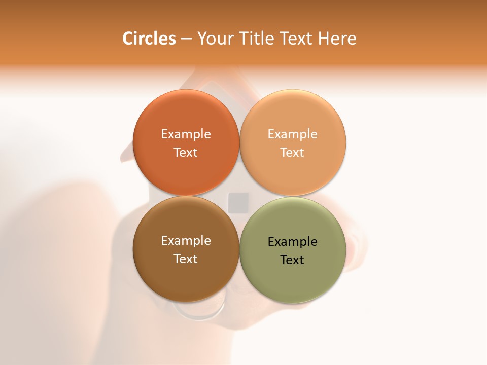 A Person Holding A Small House In Their Hands PowerPoint Template