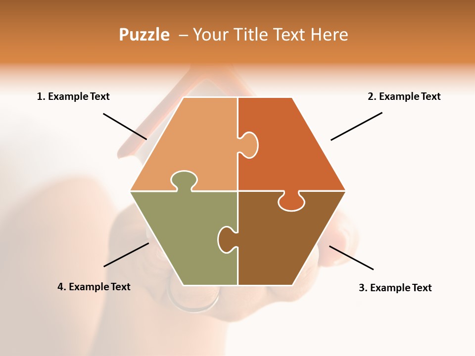 A Person Holding A Small House In Their Hands PowerPoint Template