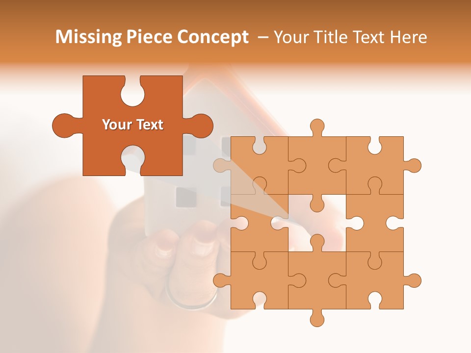 A Person Holding A Small House In Their Hands PowerPoint Template