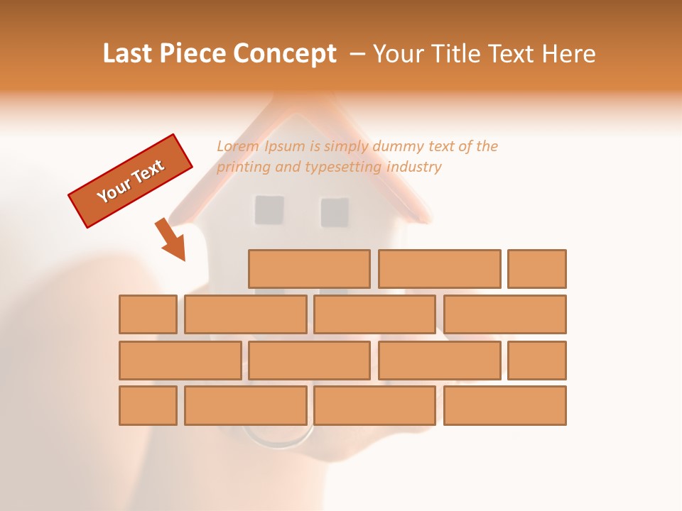 A Person Holding A Small House In Their Hands PowerPoint Template