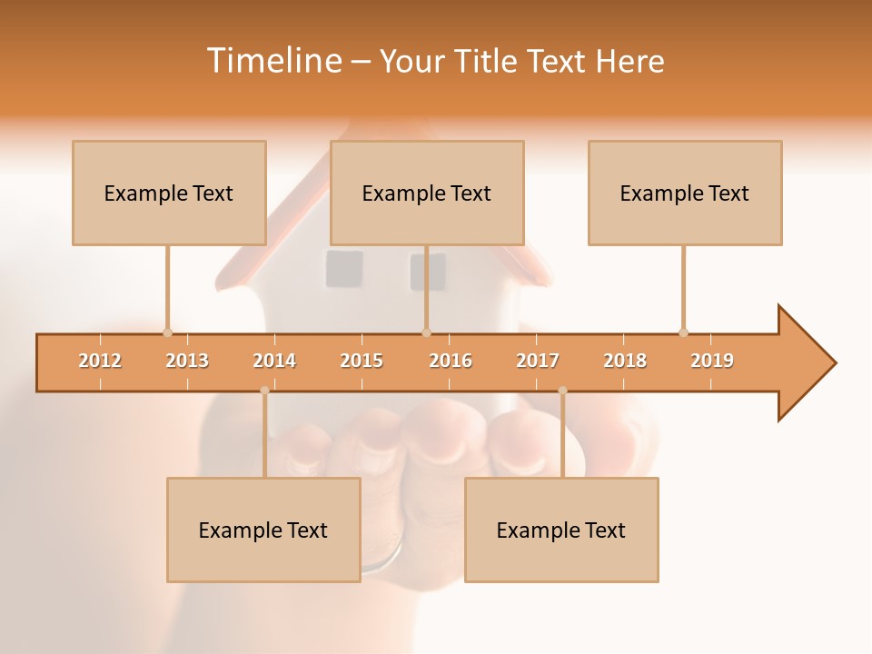 A Person Holding A Small House In Their Hands PowerPoint Template