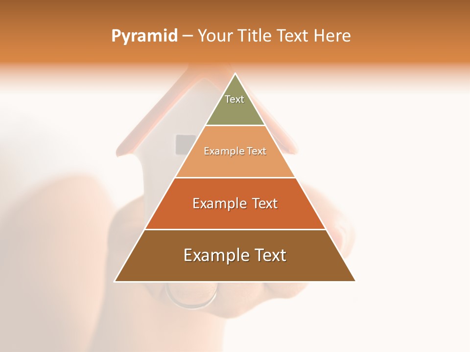 A Person Holding A Small House In Their Hands PowerPoint Template