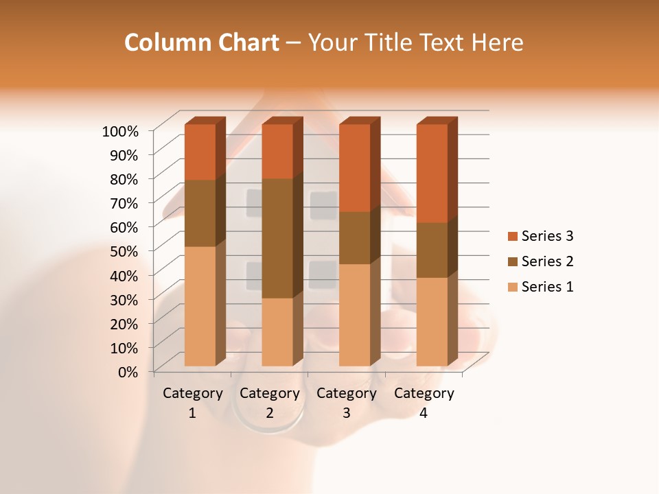 A Person Holding A Small House In Their Hands PowerPoint Template