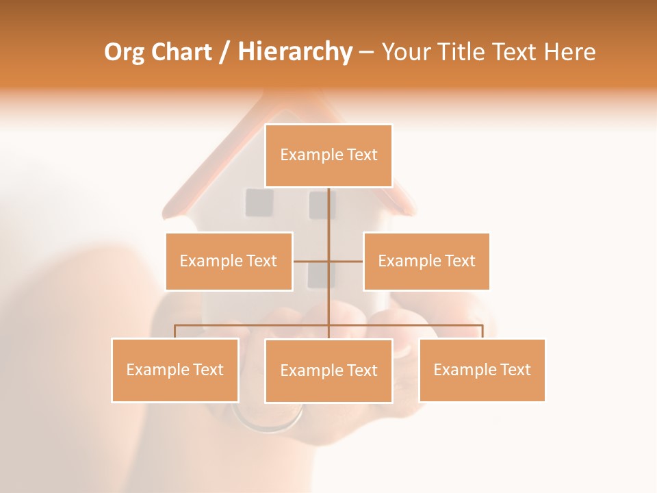 A Person Holding A Small House In Their Hands PowerPoint Template