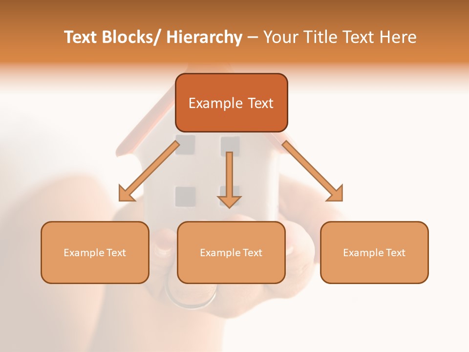 A Person Holding A Small House In Their Hands PowerPoint Template