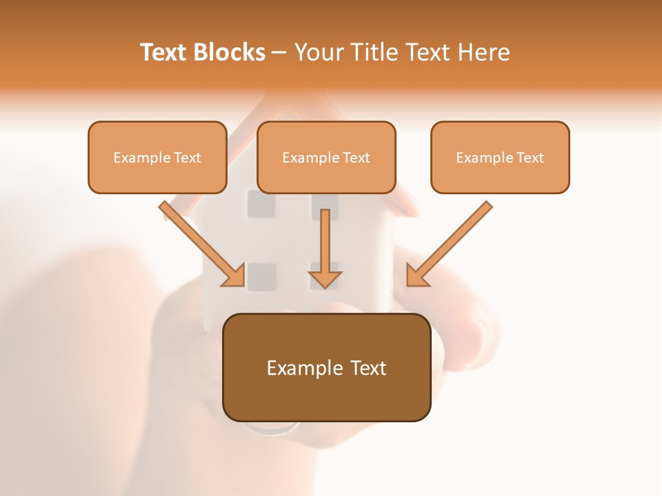 A Person Holding A Small House In Their Hands PowerPoint Template
