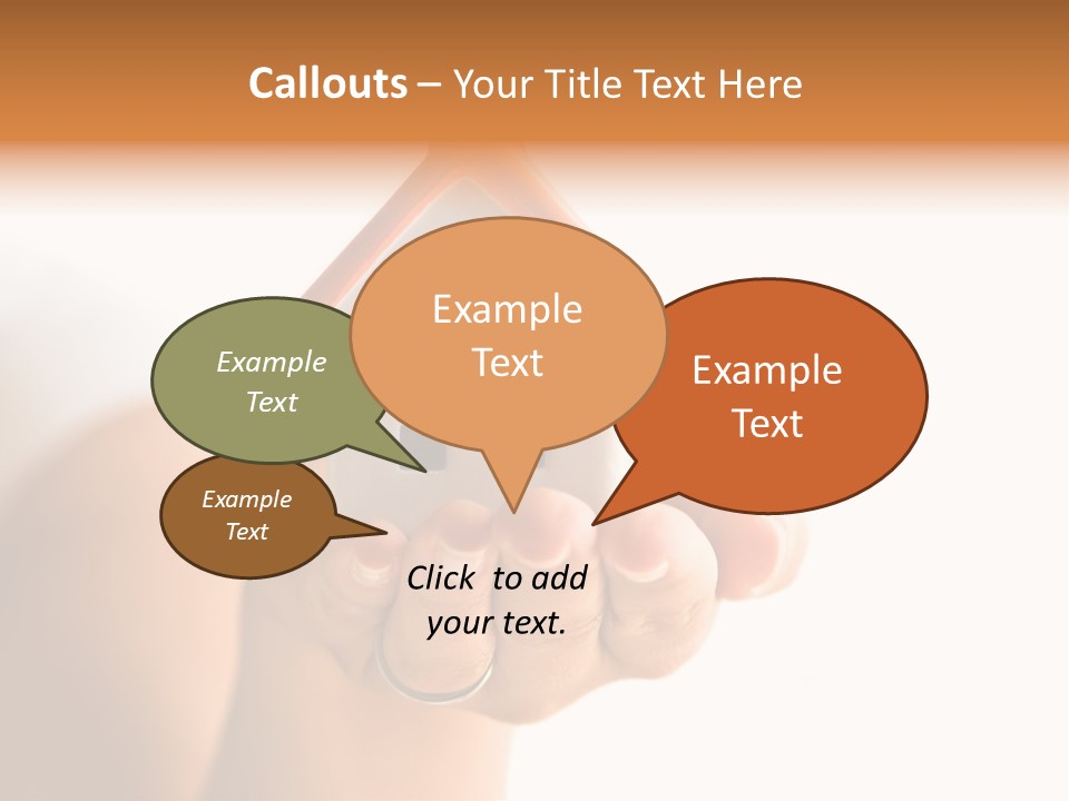 A Person Holding A Small House In Their Hands PowerPoint Template