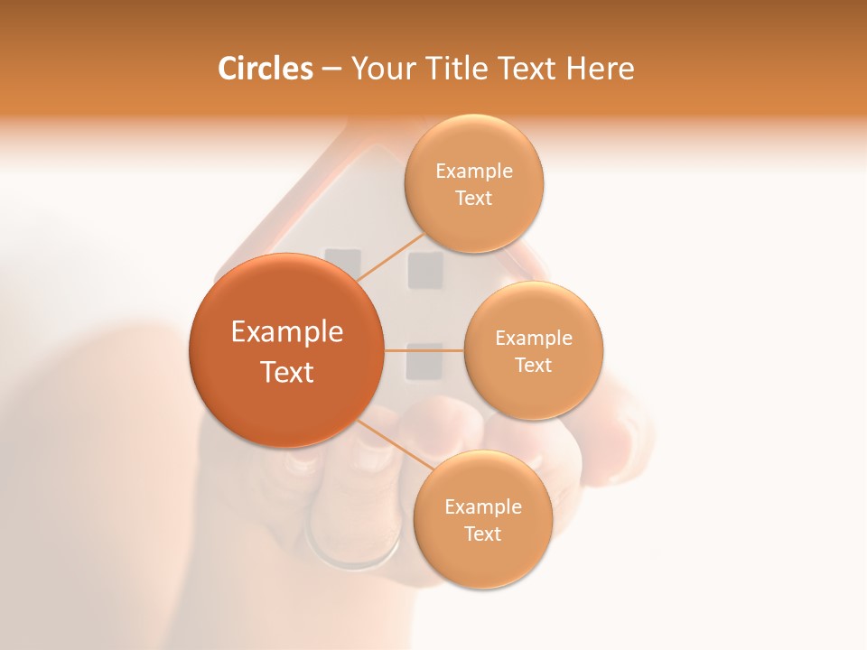 A Person Holding A Small House In Their Hands PowerPoint Template