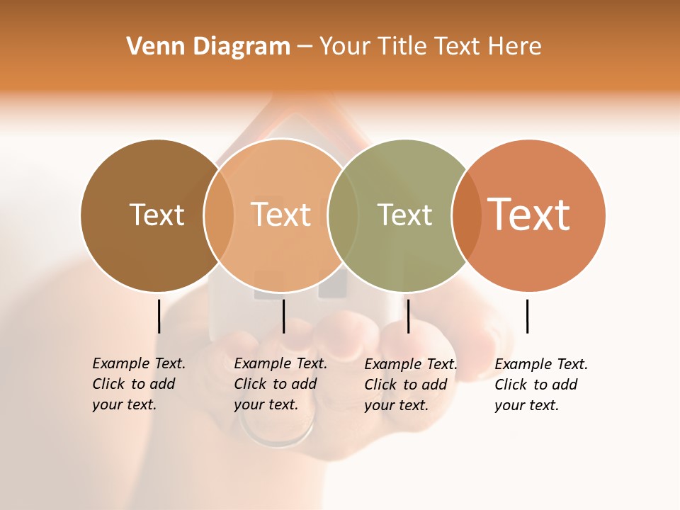A Person Holding A Small House In Their Hands PowerPoint Template