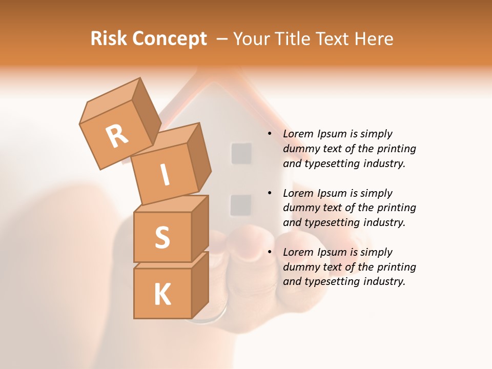 A Person Holding A Small House In Their Hands PowerPoint Template