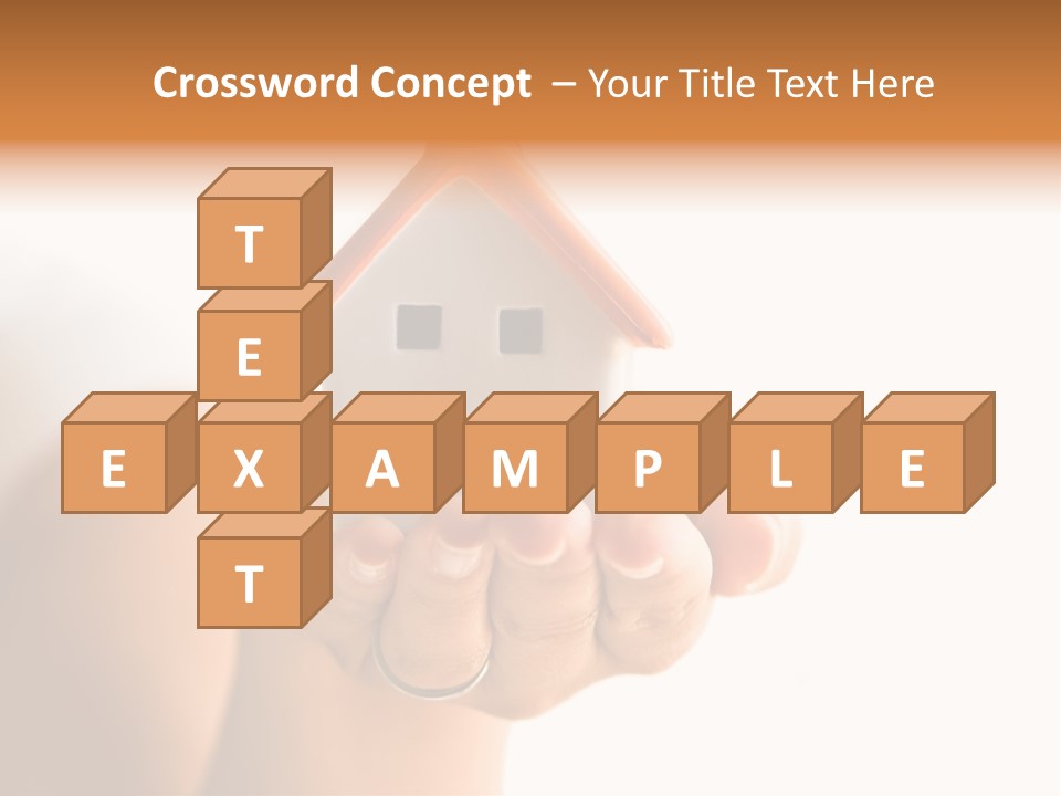 A Person Holding A Small House In Their Hands PowerPoint Template