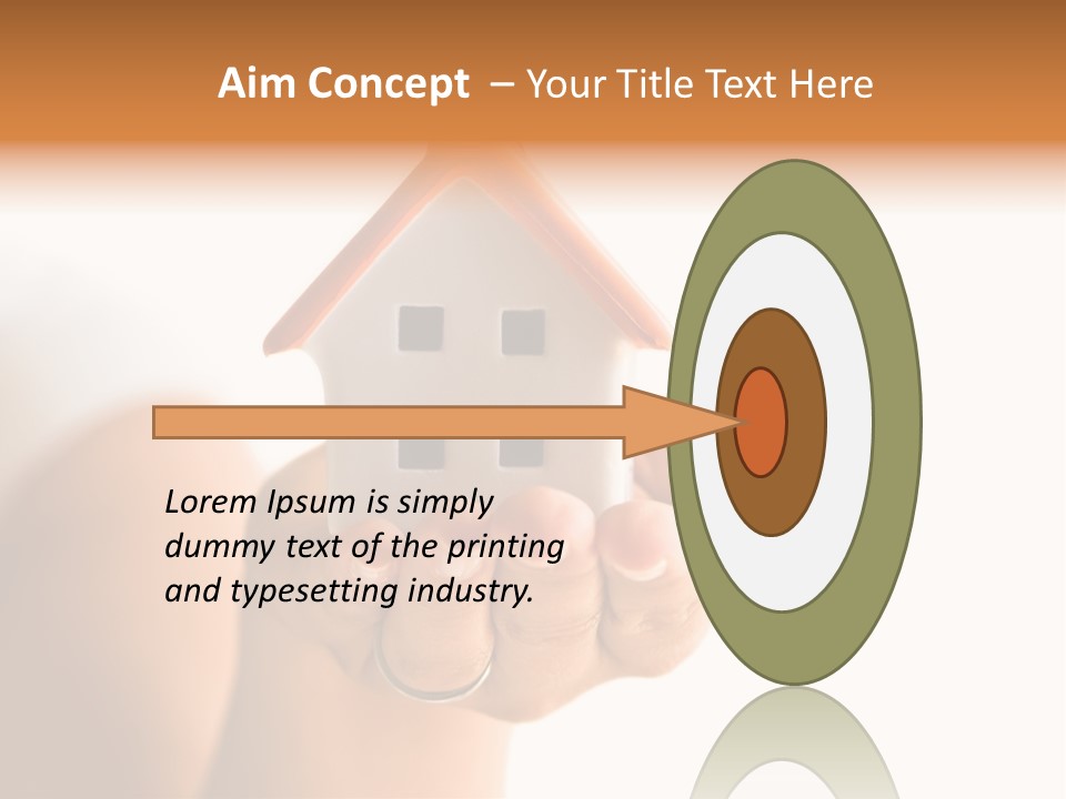 A Person Holding A Small House In Their Hands PowerPoint Template