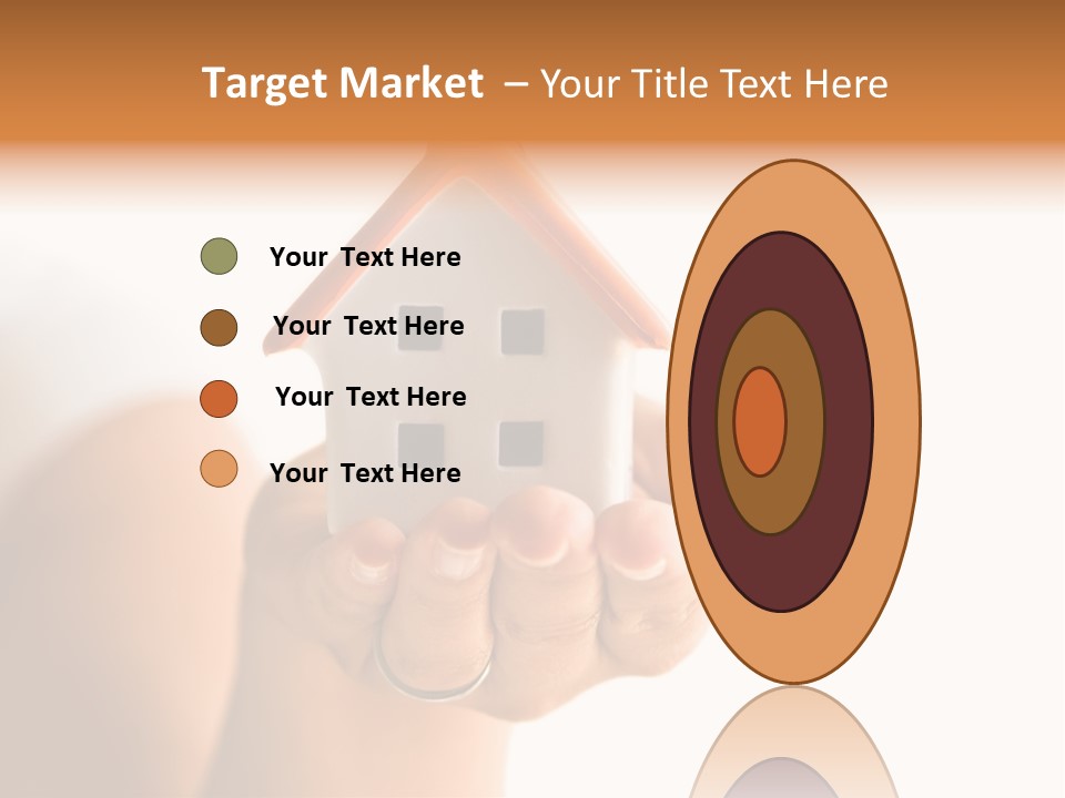 A Person Holding A Small House In Their Hands PowerPoint Template