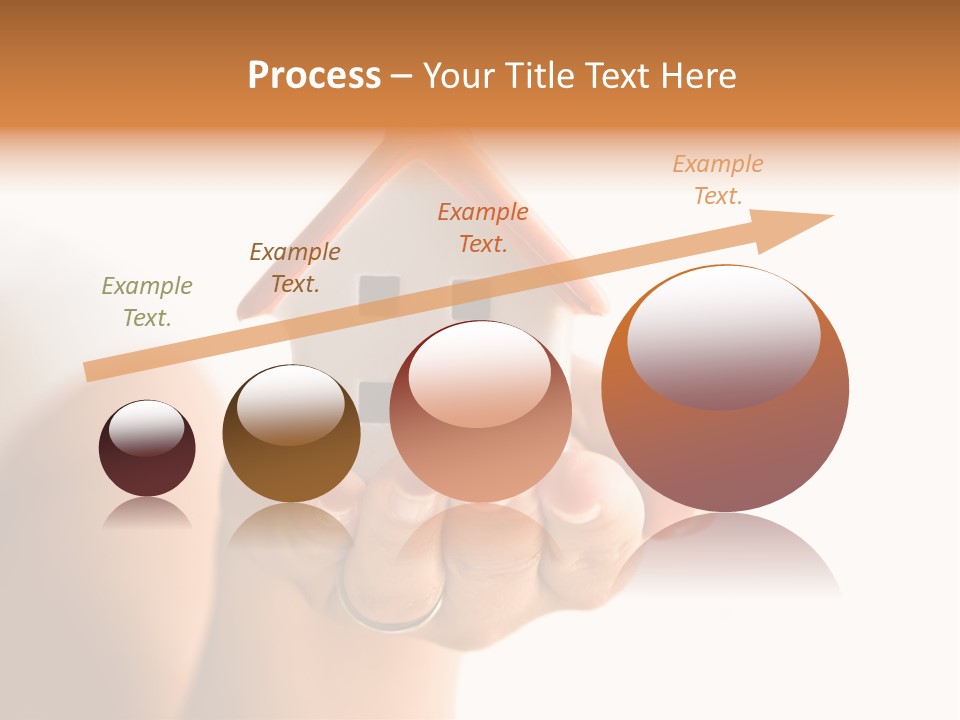 A Person Holding A Small House In Their Hands PowerPoint Template