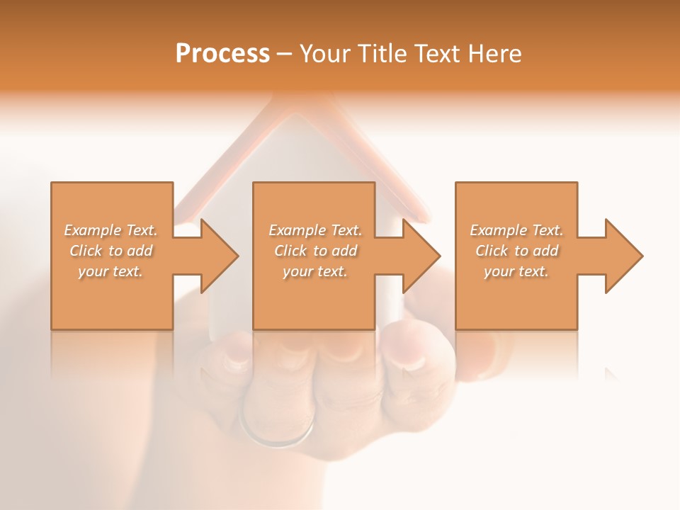 A Person Holding A Small House In Their Hands PowerPoint Template