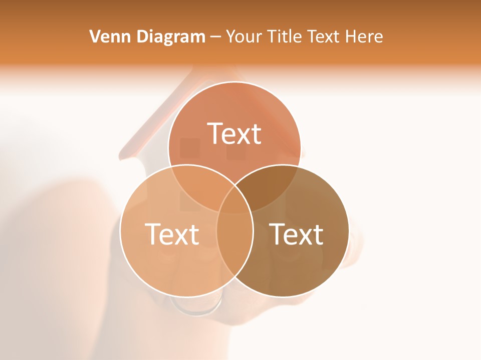 A Person Holding A Small House In Their Hands PowerPoint Template