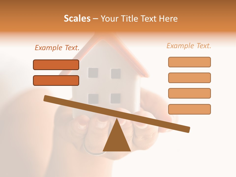 A Person Holding A Small House In Their Hands PowerPoint Template