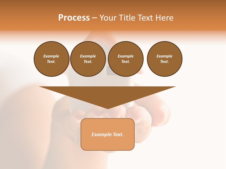 A Person Holding A Small House In Their Hands PowerPoint Template