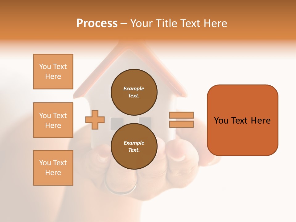 A Person Holding A Small House In Their Hands PowerPoint Template