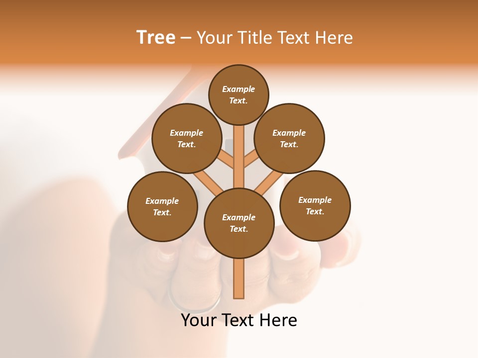 A Person Holding A Small House In Their Hands PowerPoint Template