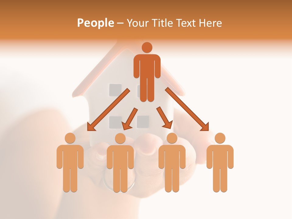 A Person Holding A Small House In Their Hands PowerPoint Template