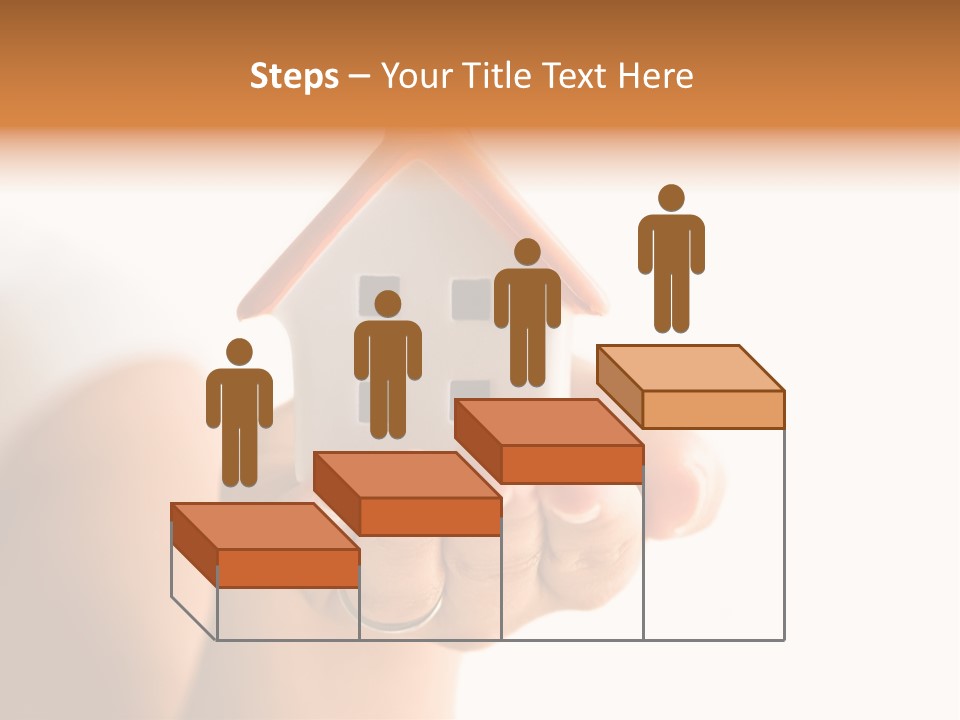 A Person Holding A Small House In Their Hands PowerPoint Template