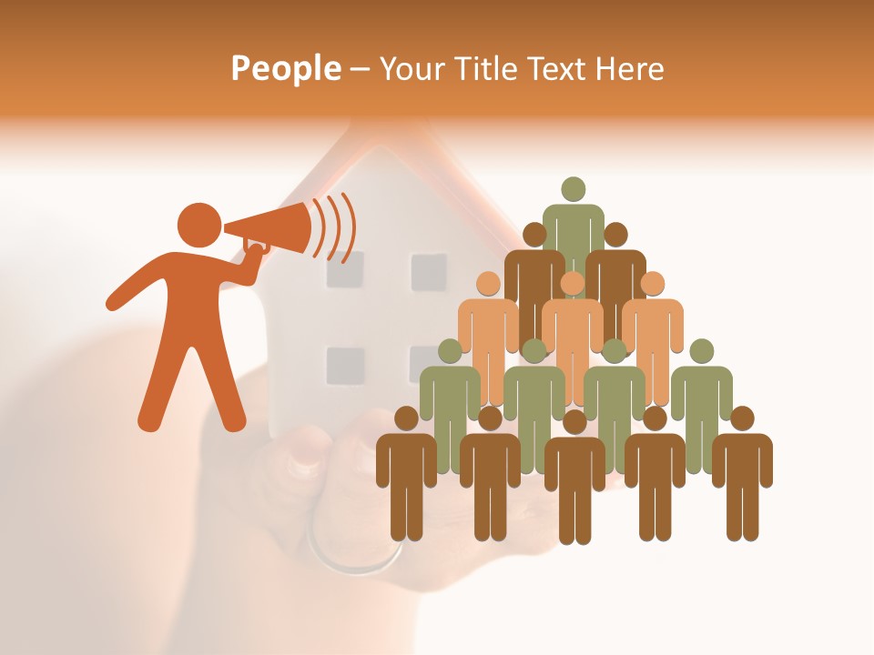 A Person Holding A Small House In Their Hands PowerPoint Template