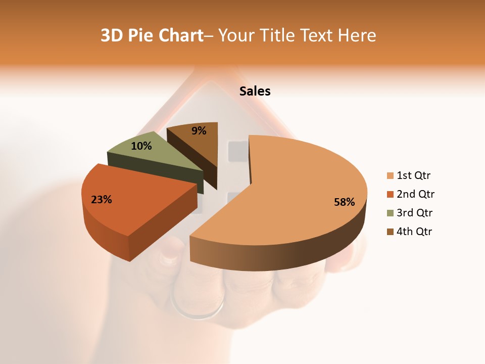 A Person Holding A Small House In Their Hands PowerPoint Template