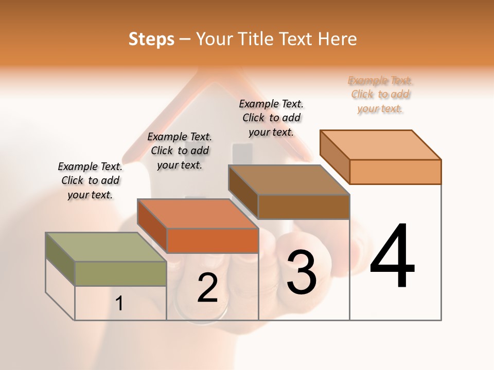 A Person Holding A Small House In Their Hands PowerPoint Template