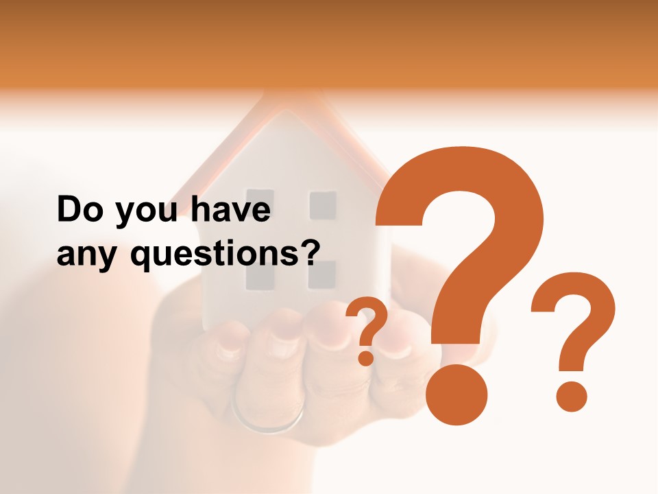 A Person Holding A Small House In Their Hands PowerPoint Template