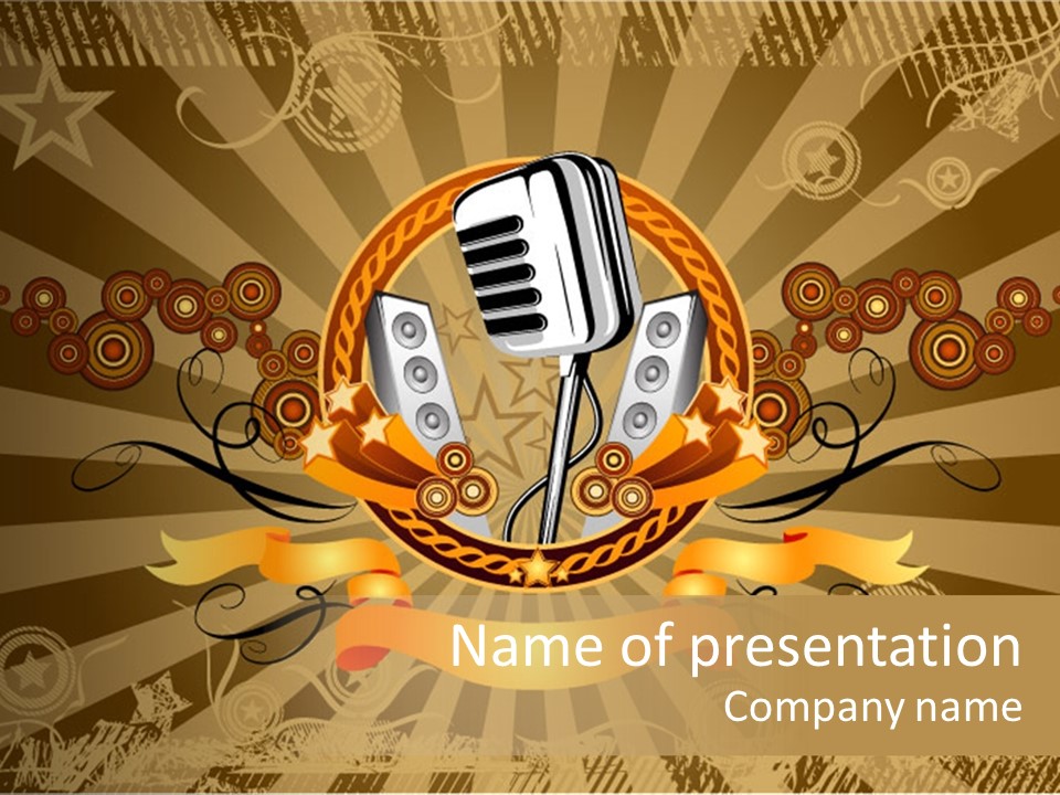 Vector Audio Concert PowerPoint Template