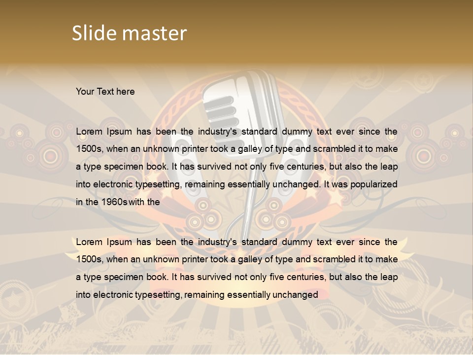 Vector Audio Concert PowerPoint Template