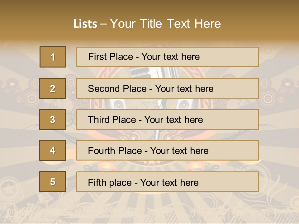 Vector Audio Concert PowerPoint Template