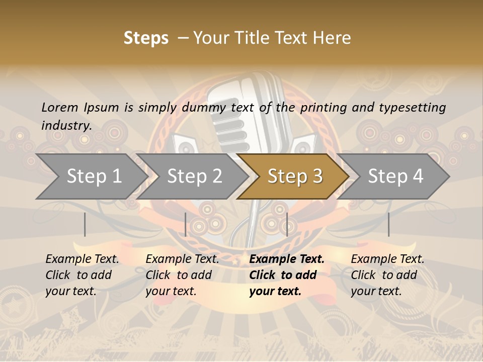Vector Audio Concert PowerPoint Template