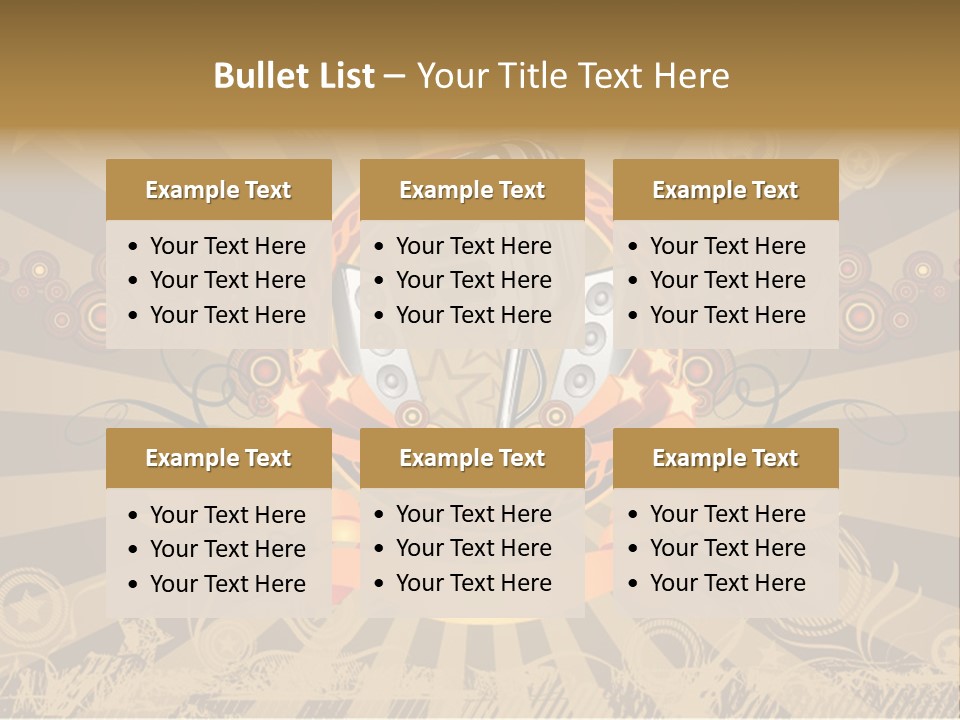 Vector Audio Concert PowerPoint Template