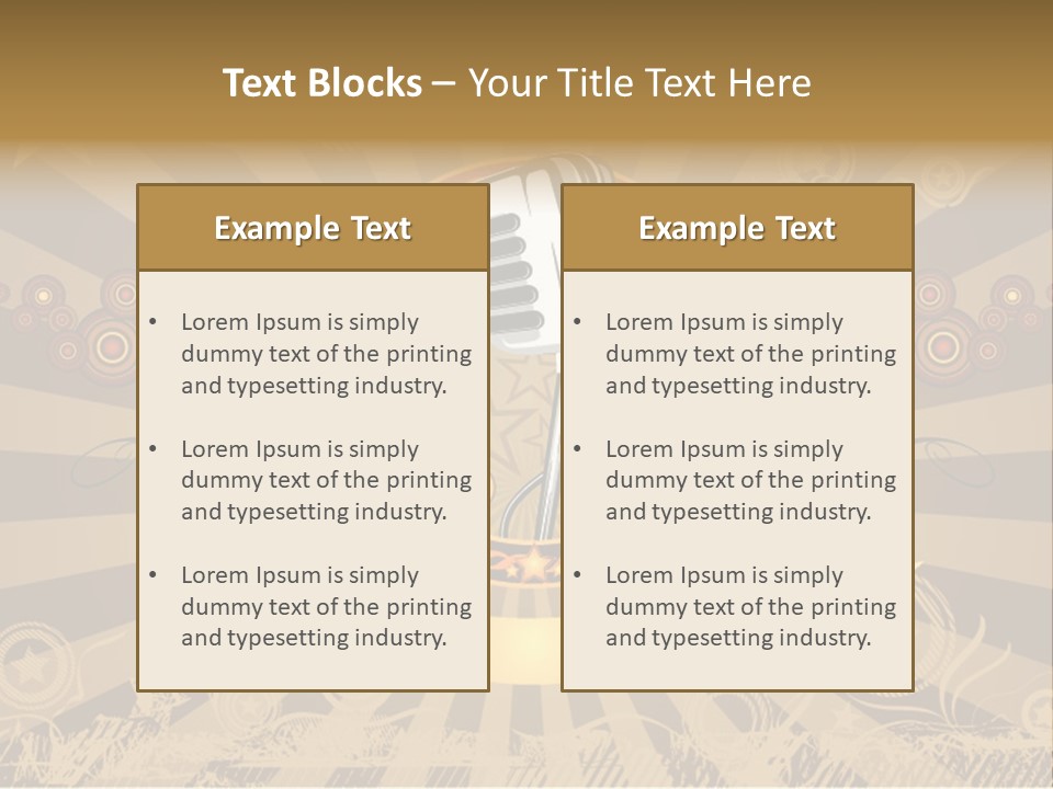 Vector Audio Concert PowerPoint Template