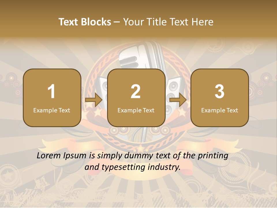Vector Audio Concert PowerPoint Template