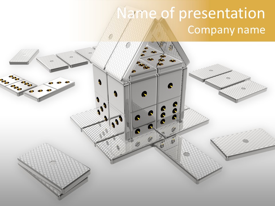 A House With Lots Of Holes In The Middle Of It PowerPoint Template