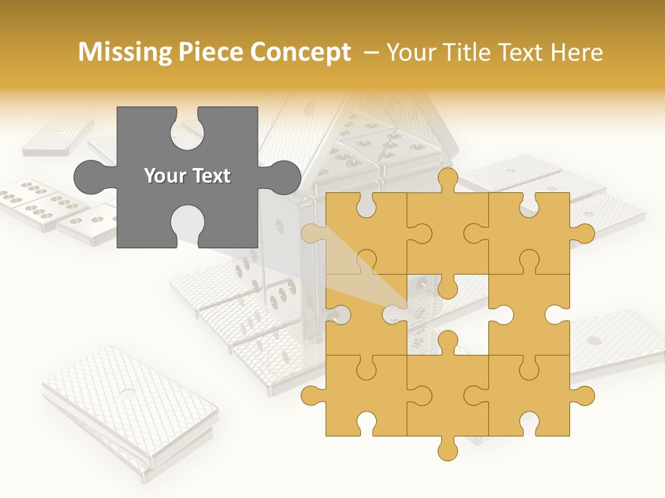 A House With Lots Of Holes In The Middle Of It PowerPoint Template