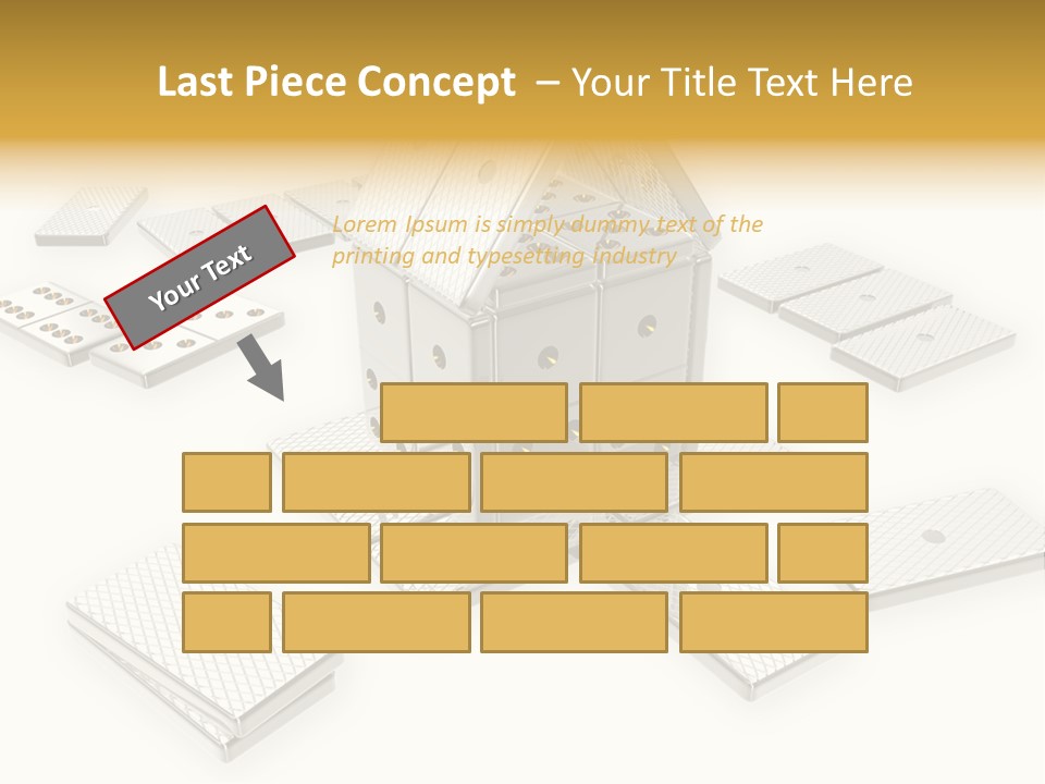 A House With Lots Of Holes In The Middle Of It PowerPoint Template