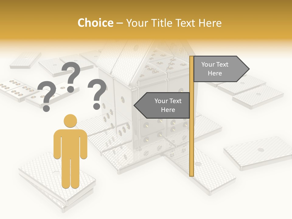 A House With Lots Of Holes In The Middle Of It PowerPoint Template