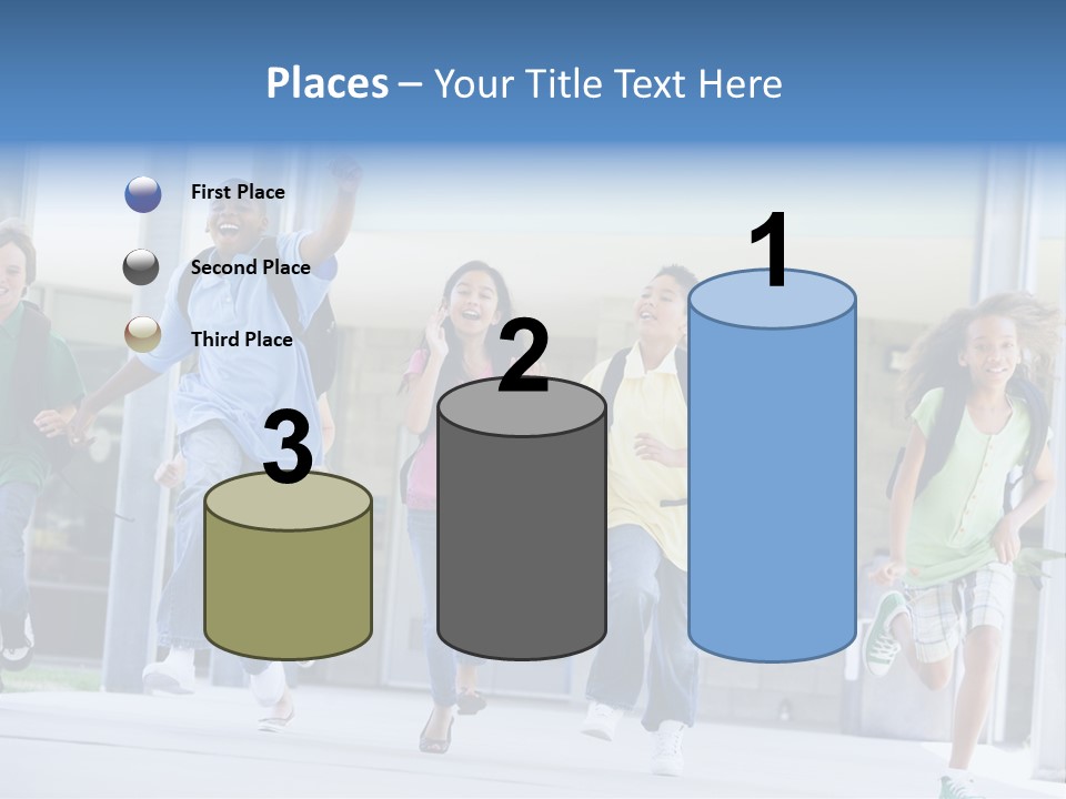 Happy Classmates Ethnicity PowerPoint Template