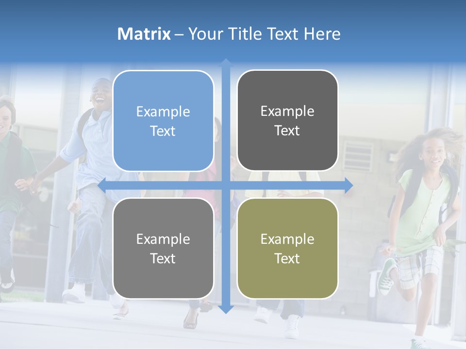Happy Classmates Ethnicity PowerPoint Template