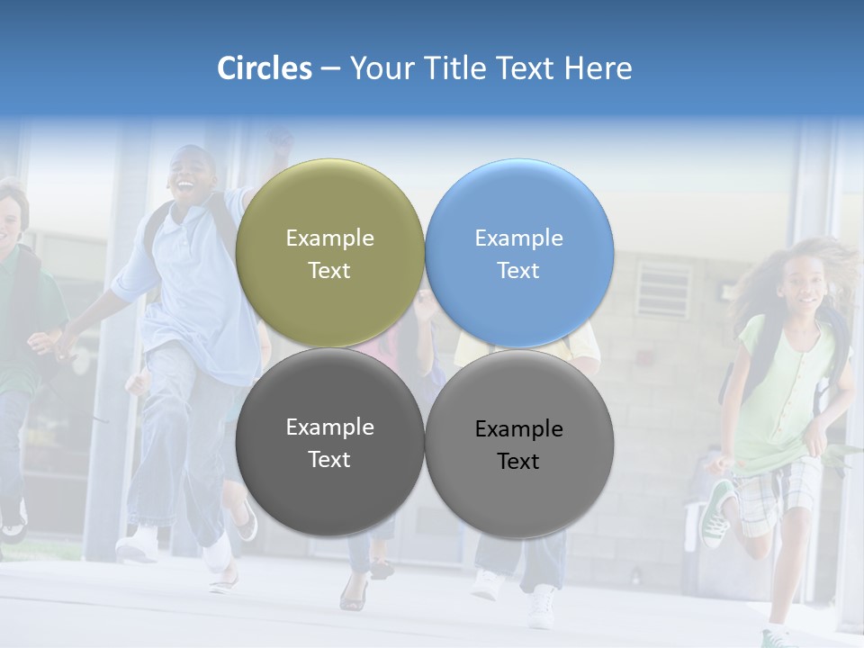 Happy Classmates Ethnicity PowerPoint Template