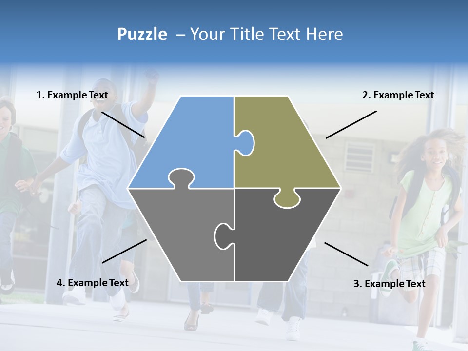 Happy Classmates Ethnicity PowerPoint Template