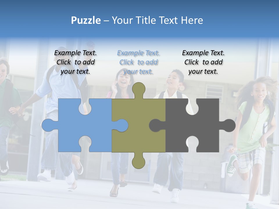 Happy Classmates Ethnicity PowerPoint Template