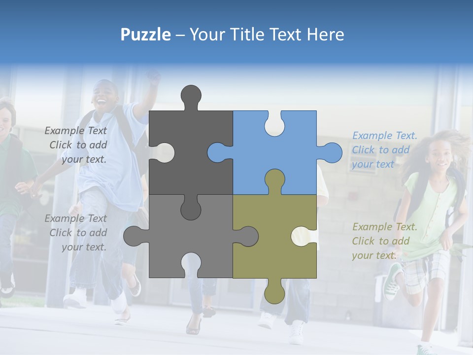 Happy Classmates Ethnicity PowerPoint Template